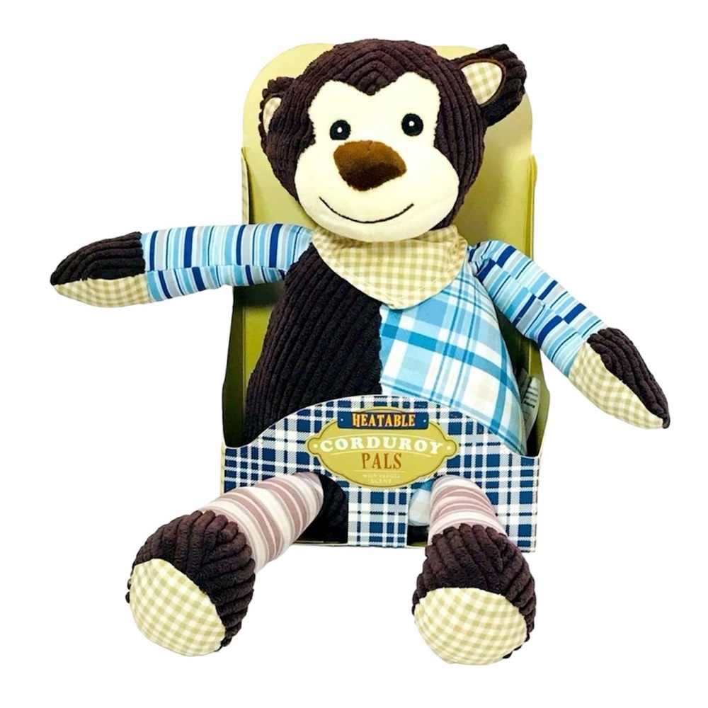 Corduroy Pals Monkey Heatable Warming 9” Plush NIB NOS